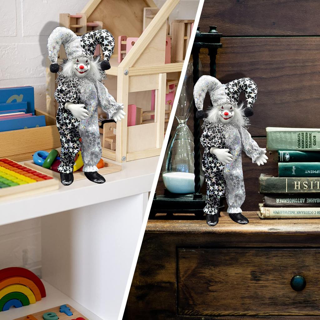 Maxyoung 9" Porcelain Clown Doll Popular Toy Gift