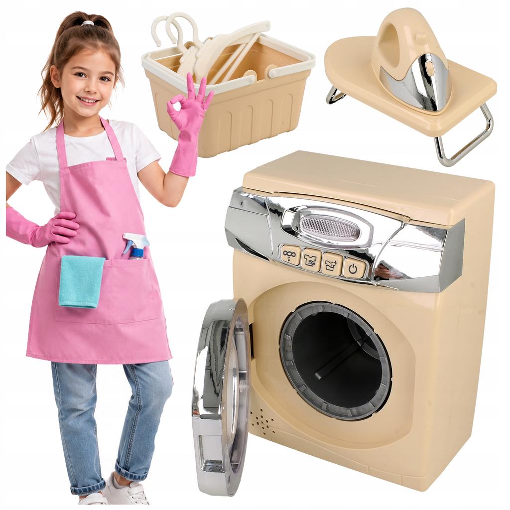 [PACZB] Interactive Washing Machine, Iron, Hangers Set Mint Z3397