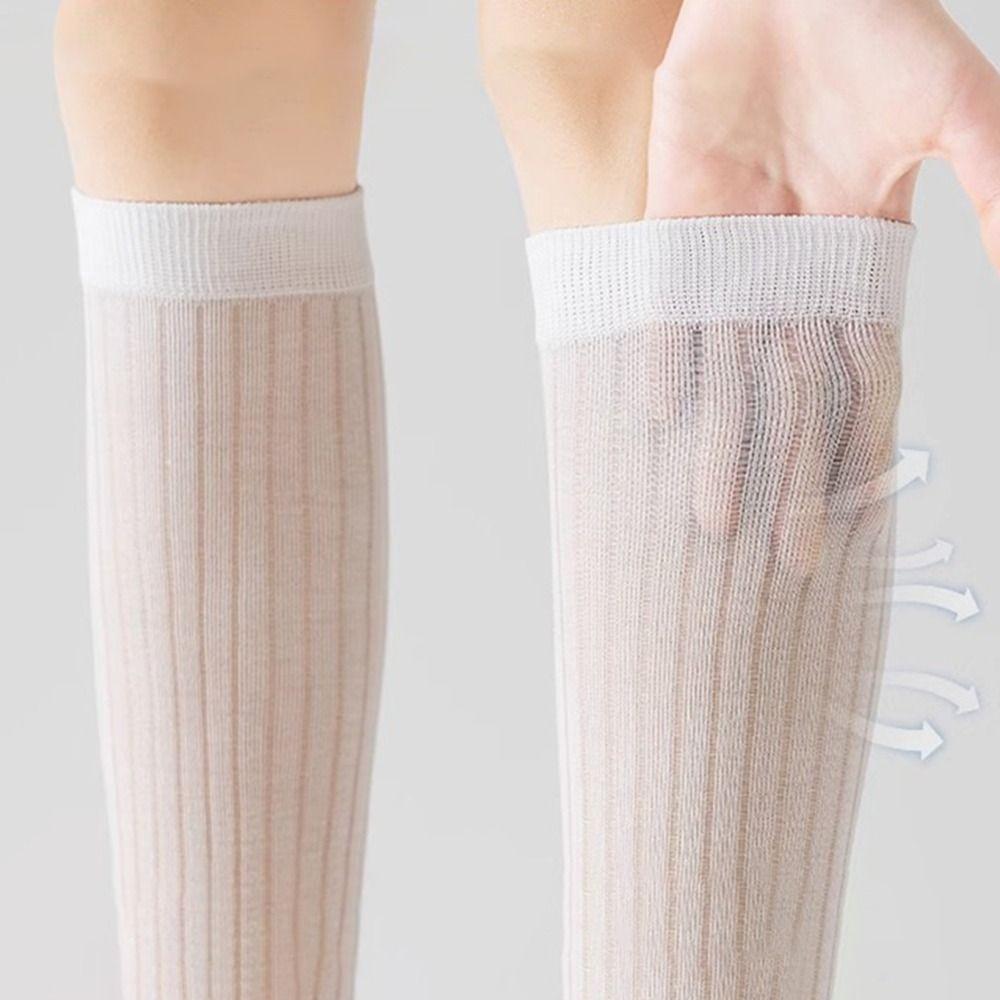 Cotton Thigh Tights Thin High Socks Casual Leggings