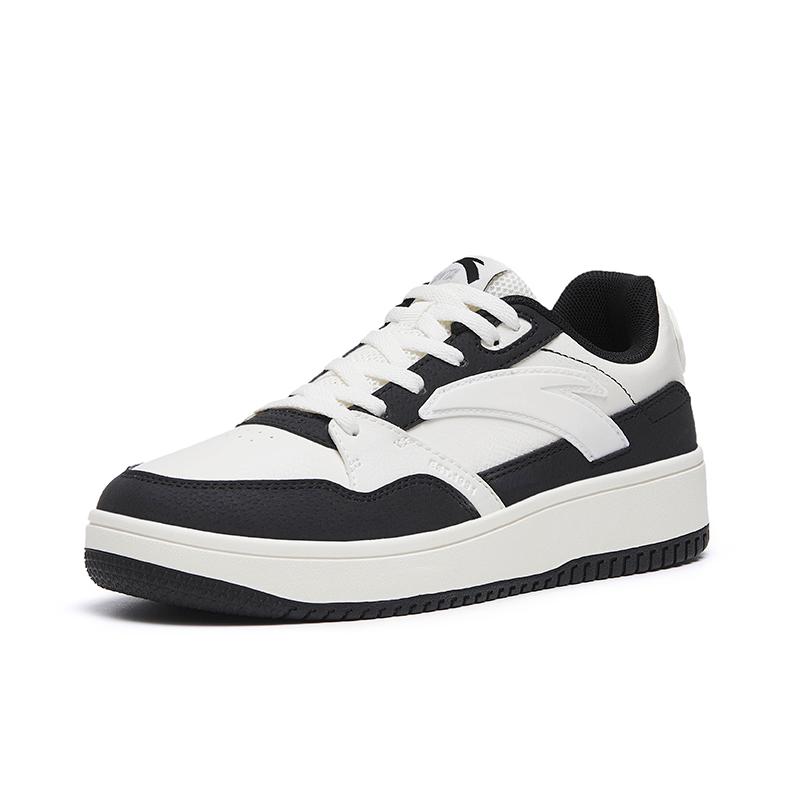 Anta Retro Fashion Versatile Non-Slip Durable Low-Top Skate Shoes Men sneaker White Black 112538033R-1
