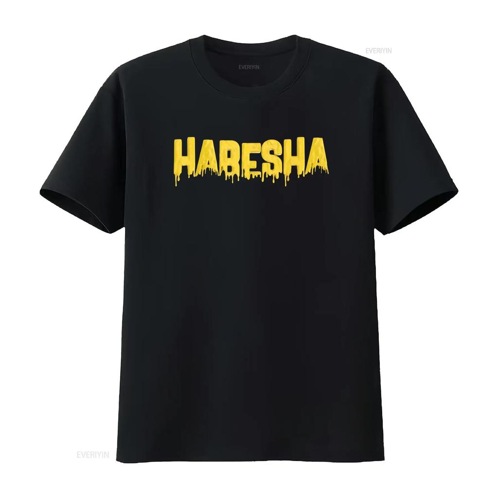 Rare Best Selling Habesha Eritrea Proud Ethiopia T Shirt USA Size S 4XL Vintage Washed Top For Everyday Wear Graphic Streetwear