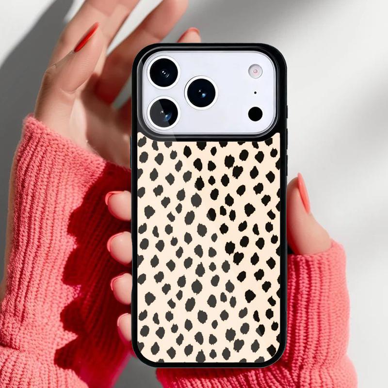Leopard Print Phone Case for iPhone 17 16 15 14 13 Pro Max Back Cover for 12 11 Pro Coque