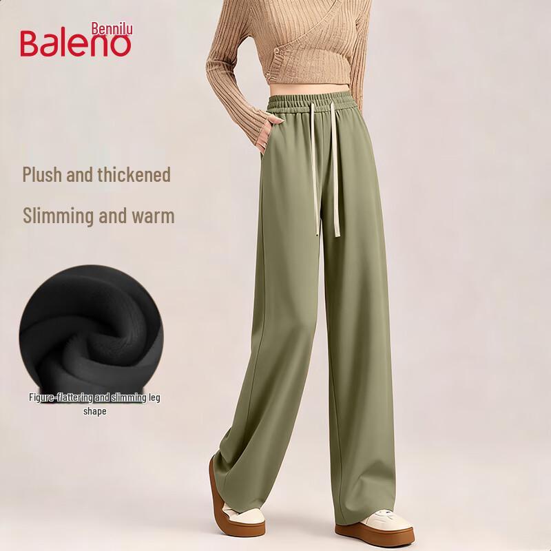 Baleno Women's Chenille Wide-Leg Trousers