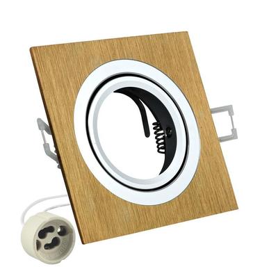 Square Aluminum Luminaire South Opal Brushed Gold - 302137