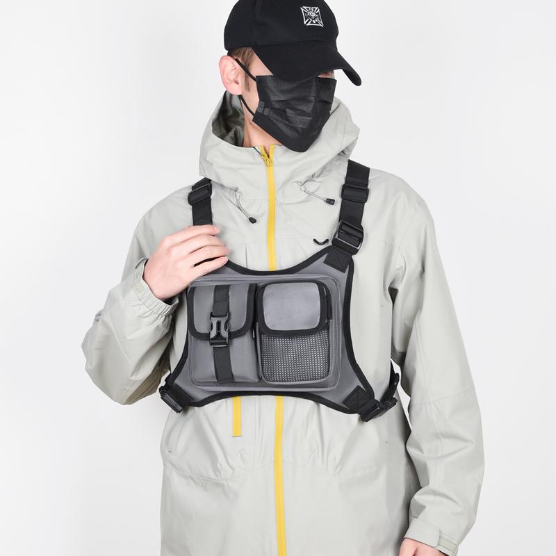 Men's Tactical Anti-Theft Chest Bag – Outdoor Vest Pack for Cycling Running & Sports Activities