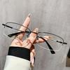 Metal Neutral Optical Finished Anti Blue Light Glasses Ultra Light Protective Eyeglass Lenses Elastic Eyeglass Frame
