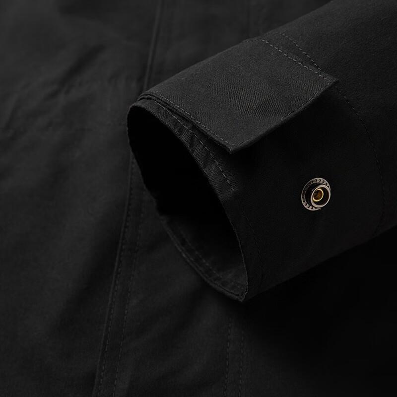 Timberland Solid Color Outdoor Detachable Cotton Lining Windproof Breathable 3-In-1 Jacket Men Jacket Black A2HGJ-001