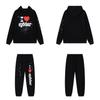 SP5der Spinnenweb Plus Velours Hoodie & Joggingbroek Set - Unisex Trendy Streetwear