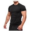 Maglietta a Compressione Color Block da Uomo, Top Traspirante in Rete a Maniche Corte per Allenamento in Palestra