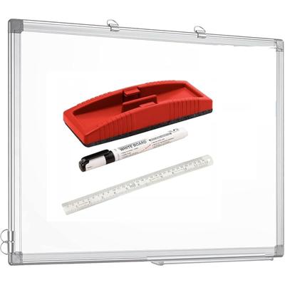 Eclet Non Magnetic 1 X 1.5 Feet Double Sided White Board And Chalk Board Front Side Whiteboard Marker Surface And Back S