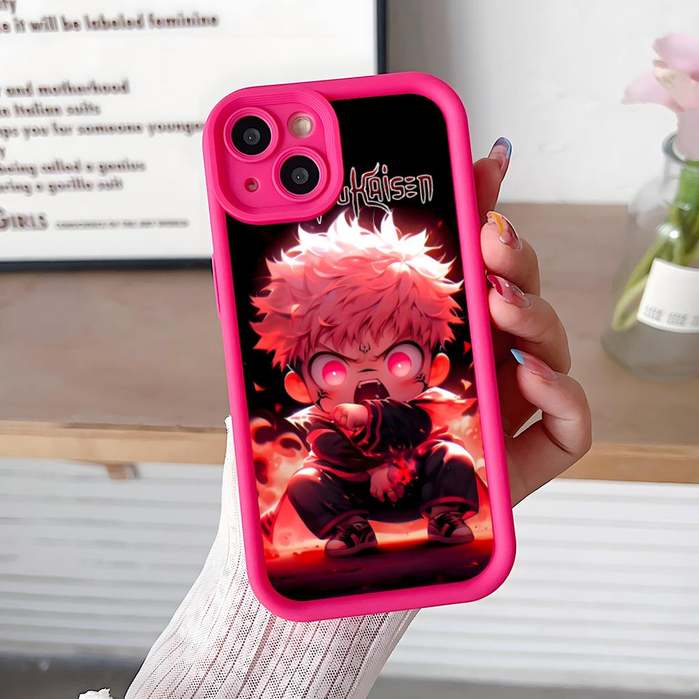 Jujutsu Kaisen Sukuna Mobile Phone Case for iPhone 17 16 15 14 13 12 11 Air Pro Max Plus Thicken TPU Colorful Cover Cover Pretty