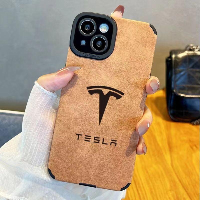 AMK1 T-TeslaS Car Logo Phone Case For IPhone 16 15 14 13 11 12 Pro Max Mini Xs X Xr 7 8 Plus Se Protect Cover