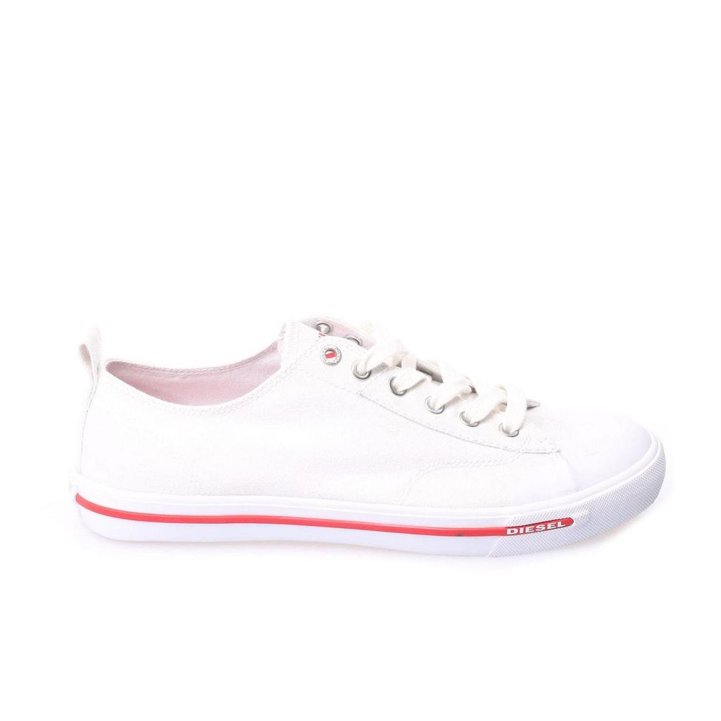 Diesel Mens S-Athos Stripe Detail Canvas Trainers