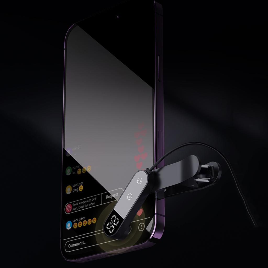 Simulované klikání prstem Nastavitelná rychlost Fyzické zařízení pro klikání rychlostí Automatické klikání na obrazovku Kompatibilní pro iPhone iPad Aplikace