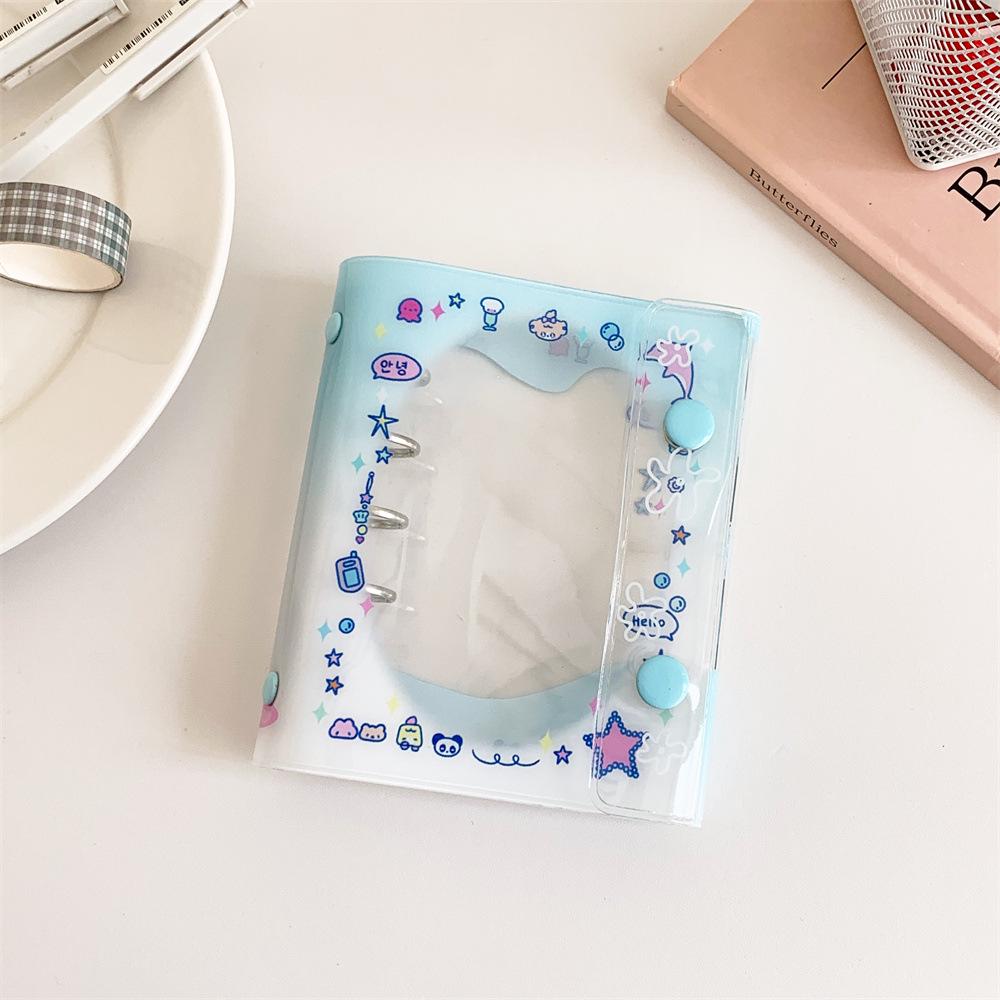 Hisocute M5 Cartoon Girl Planner: Fresh Style PVC Loose-Leaf Snap Pocket Notebook