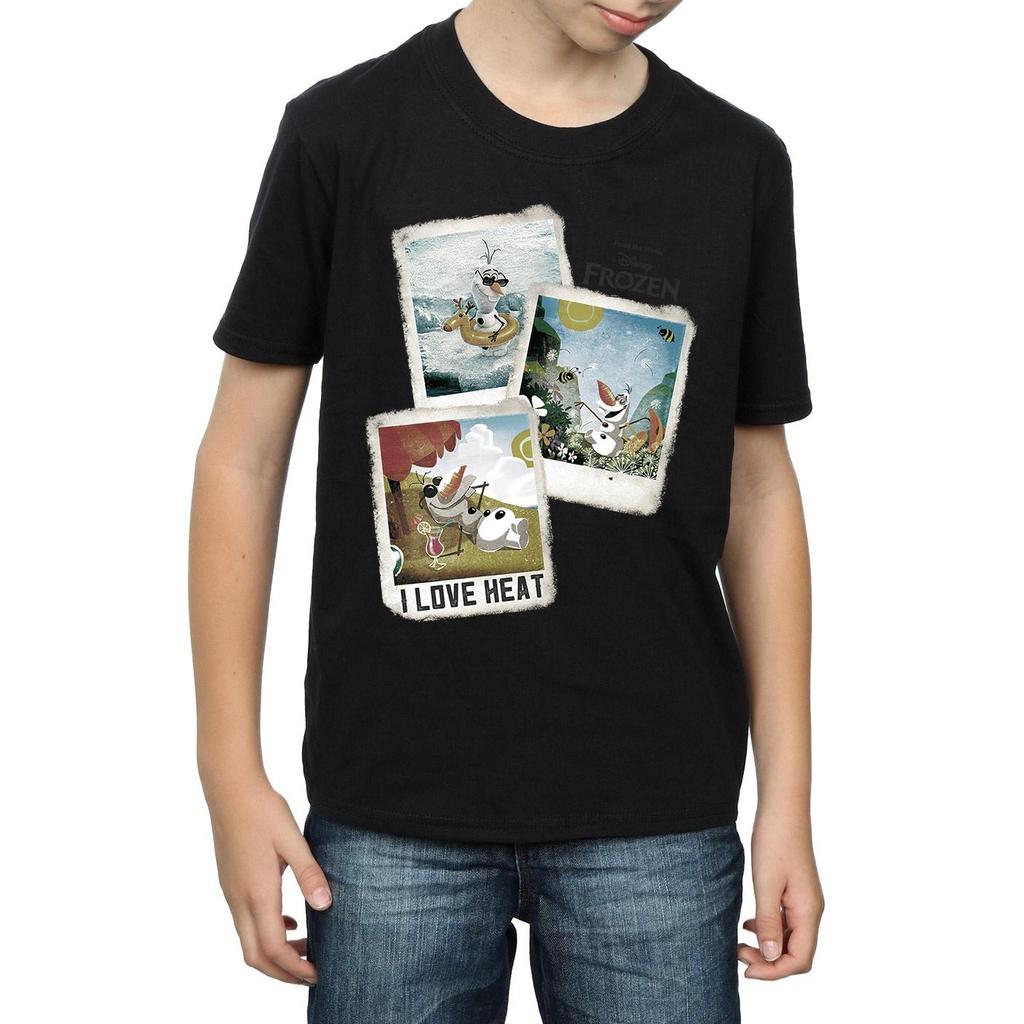 Frozen Boys Olaf Polaroid Cotton T-Shirt