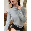 Women's Half-High Collar Knitted Sweater for Early Spring, Autumn, and Winter - 2024 Student Base Layer and Outerwear.
