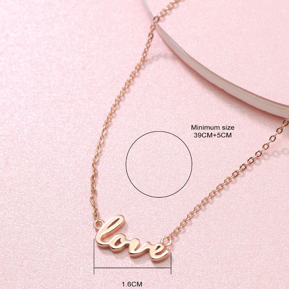 

Новое парное ожерелье с подвеской в виде английской буквы LOVE, модное и универсальное, креативное