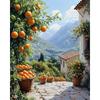 GATYZTORY Pittura Fai da Te con Numeri Con Cornice Paesaggio di Villaggio Pittura Acrilica su Tela Quadro con Numeri per Adulti Kit per Principianti