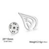 LIKGREAT Arabic God Brooch for Women Men Stainless Steel Pin Allah Symbol Religious Jewelry Amulet Muslim Gift