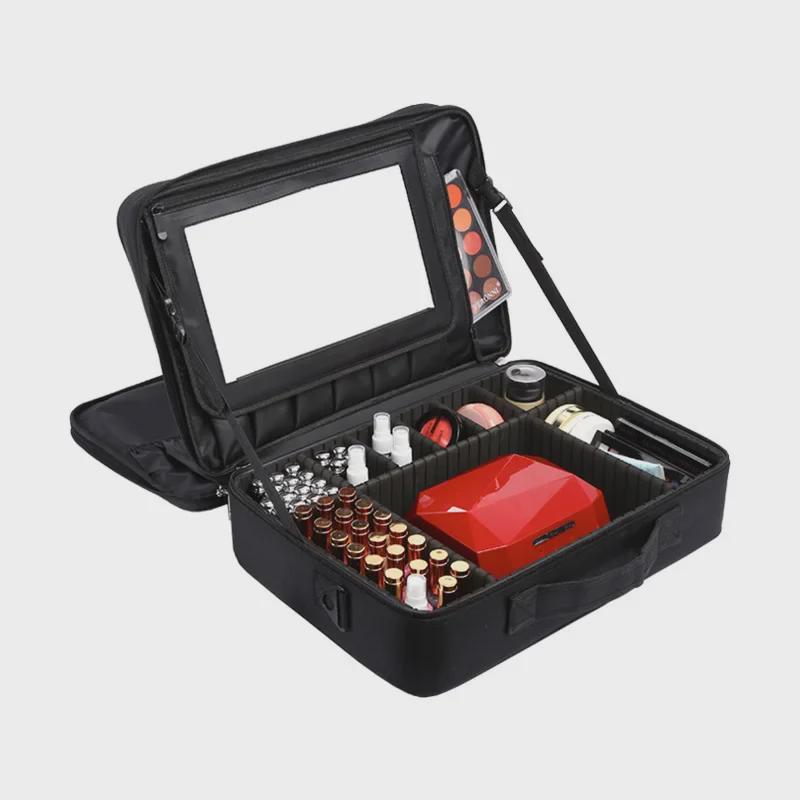 Geräumige mehrschichtige Kosmetik-Organizer-Tasche