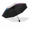 1pc Colorful Anime Character Outdoor Umbrella - Automatic Opening/Closing, Portable 3-Fold Design, 8-Rib Iron Frame, Perfect Gift for Fans, Trave