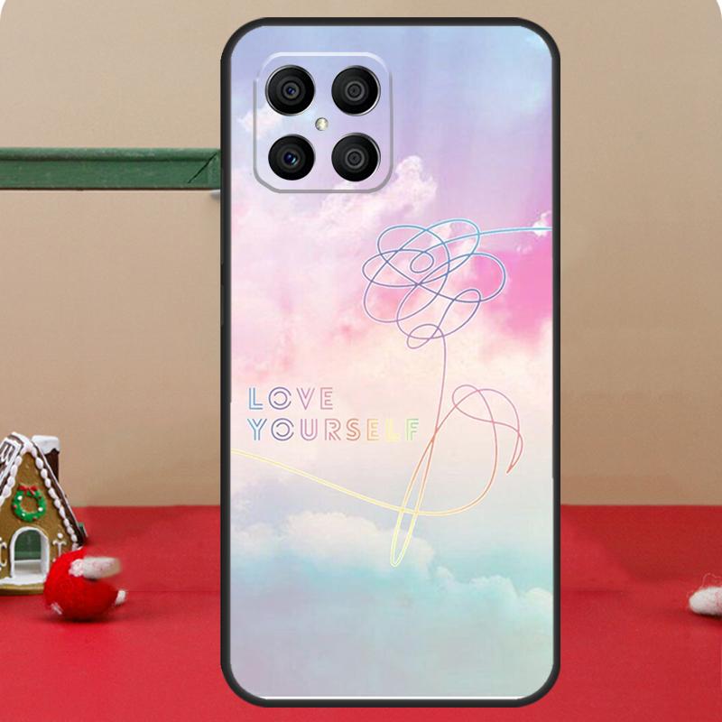 Love Yourself Flower Kpop Case For Honor Magic 7 Lite 5 6 8 Pro Honor 400 200 50 70 90 X8c X8a X8b X9a X9b X9c Cover