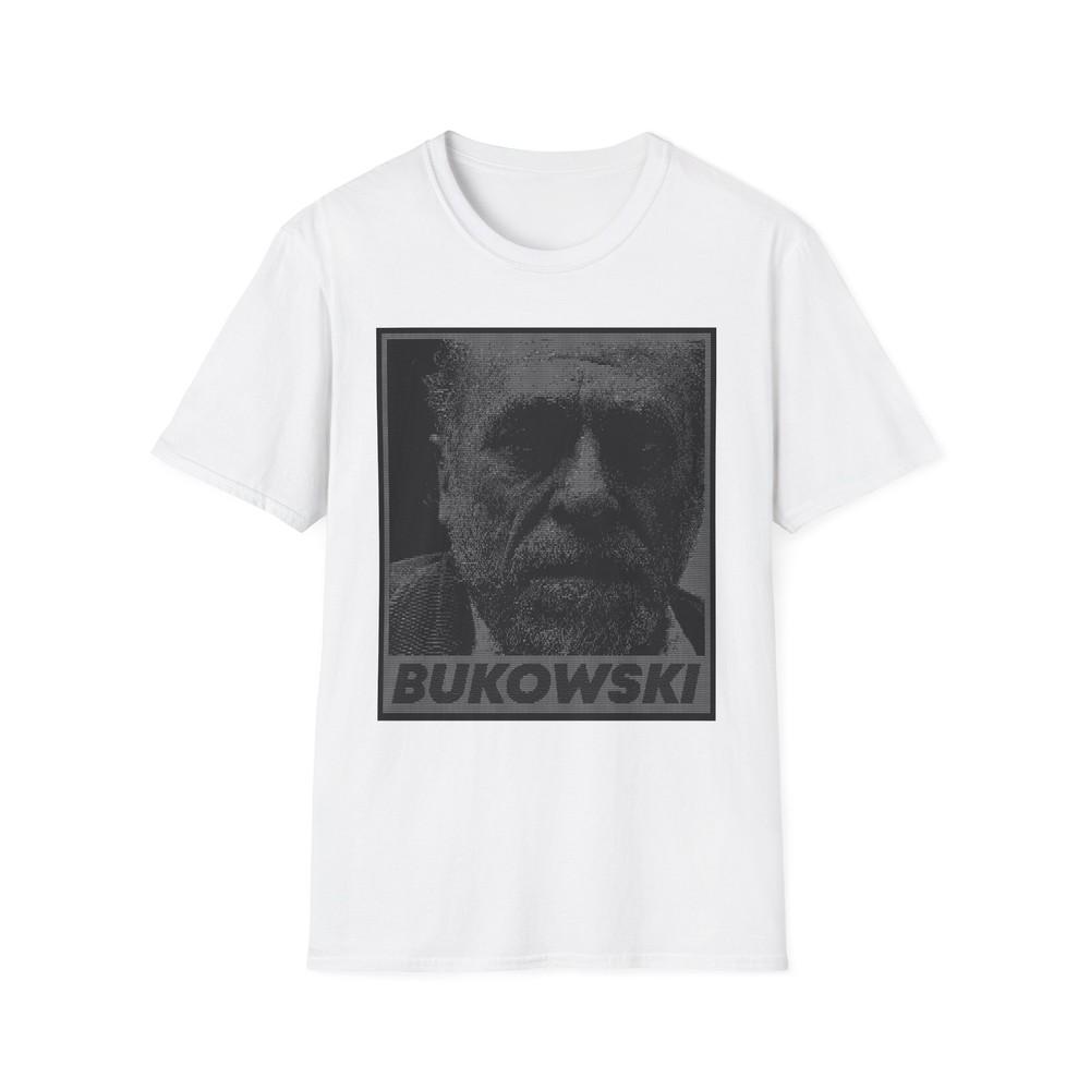 Charles Bukowski ASCII Letter Art Shirt Poetry Writing Henry Chinaski Sofstyle L