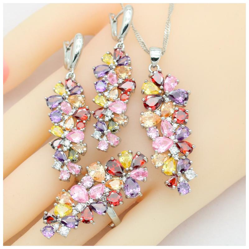 Ladies Wedding Jewelry Set Sweet Romantic Light Luxury Wedding Party Jewelry Accessories