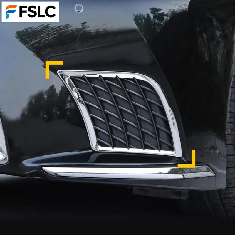 Car Upgrade For Lexus LS500h -2025 Front Bumper Grille Side Vent Trim Fog Light Cover ABS Chrome Car Accessories