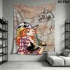 Nami Wall Tapestry Aesthetic Wall Hanging Printed Fabric Blanket Decorative Tapestries For Bedroom Living Room Home Decor