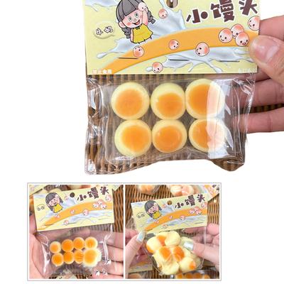Squeeze Stress Toy TPR Steamed Buns Soft Anxiety Reduce Toy Party Favor Pressure Release Toy ADD Autisms Gift