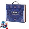 Christmas Countdown Calendar Boxes 24-Day Count Down to Christmas Calendar Boxes Multi-Functional Snacks Container for Winter