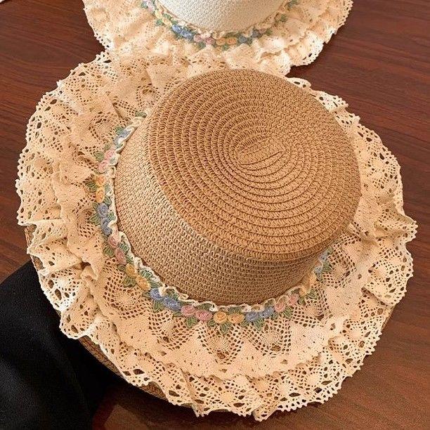 

Кружево Кружево Женская Летняя Солнечная Шляпа Соломенная Шляпа Пляжная Шляпа Khaki