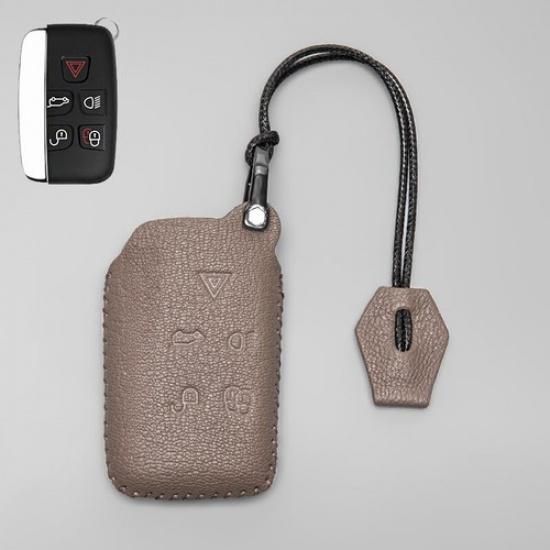 Genuine Leather Car Key Case Cover For Range Rover Evoque Land Rover Discovery 4