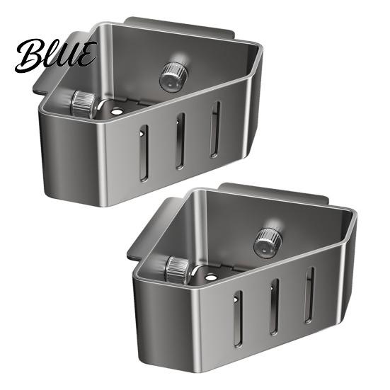 Sink Sponge Holder Filter Rack with Suction Cups for Kitchen Excellent Drainage Caddy Rustproof Carbon Steel Multi-Functional Storage Soap Brush