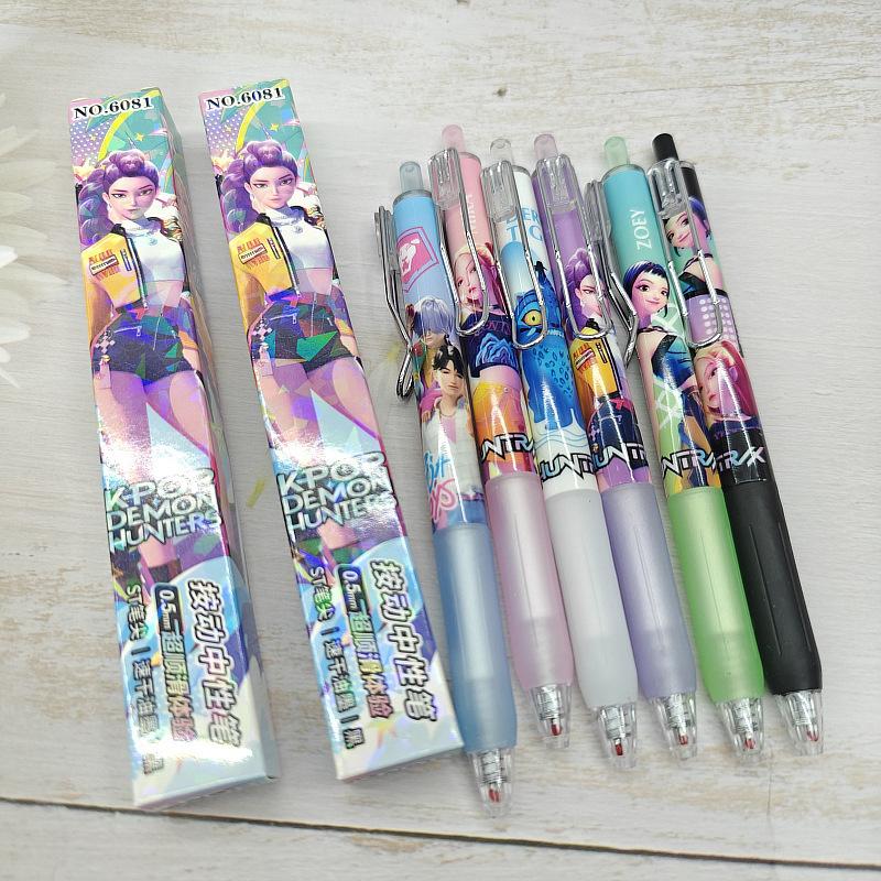 Kpop DDemonHunter Blindbox-Cartoon-Cartoon 0,5 mm Druck-Neutralstift Schreibstift Schule Büro Schreibwaren Kinder Schulsachen