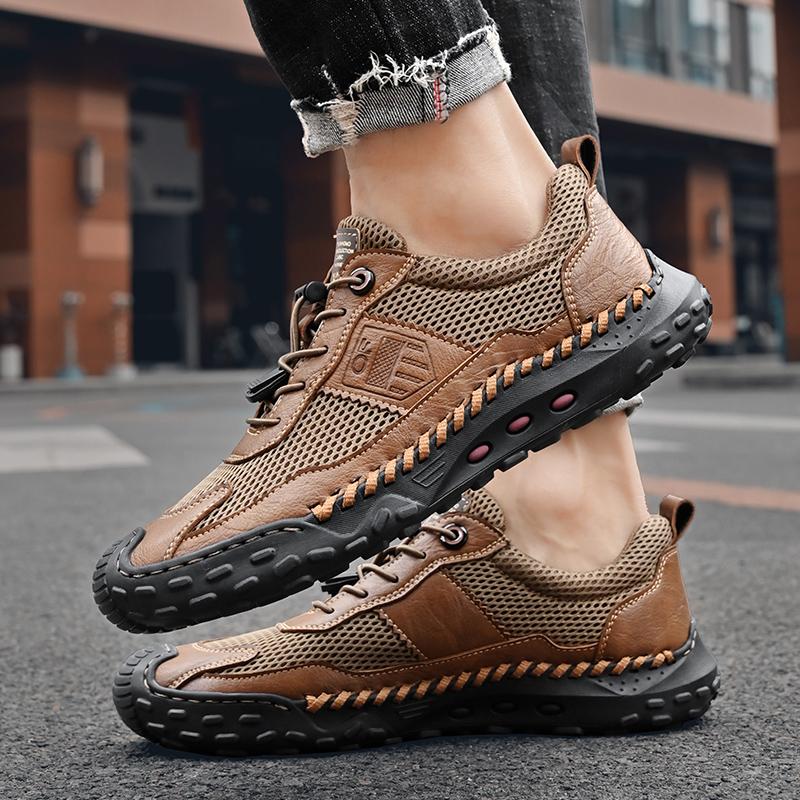 Handmade Genuine Leather Boots Men Shoes Comfortable Ankle Boots for Men Casual Shoes Moccasins Boots