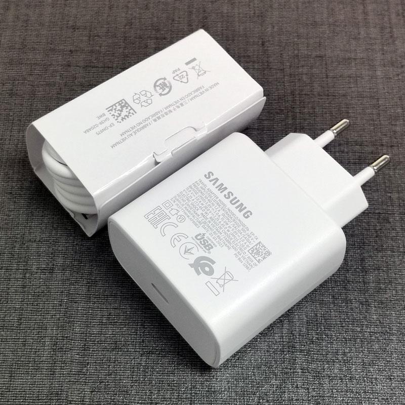 

S24 S20 S21 S22 S23 Note 20 Ultra 10 Plus 45W PD зарядное устройство супер быстрая зарядка адаптер для Galaxy Z Flip Fold 6 5 4 3 2 White-With 5A Cable