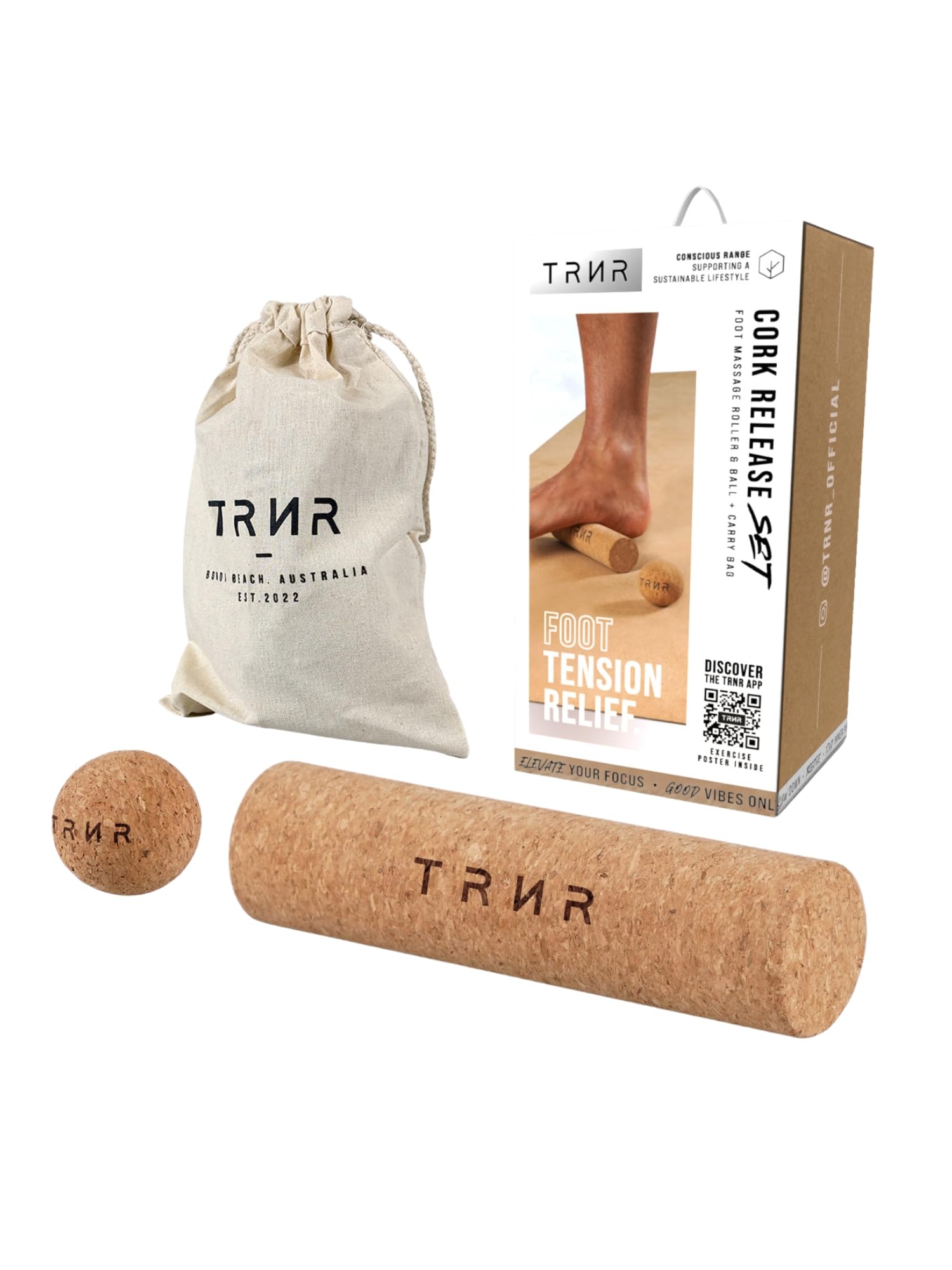 

Тренажер массажный мяч ролик для ног набор из 2 пробковых твердых маленьких миофасциальных релаксов для ног йога тренировка мышц [TRNR]