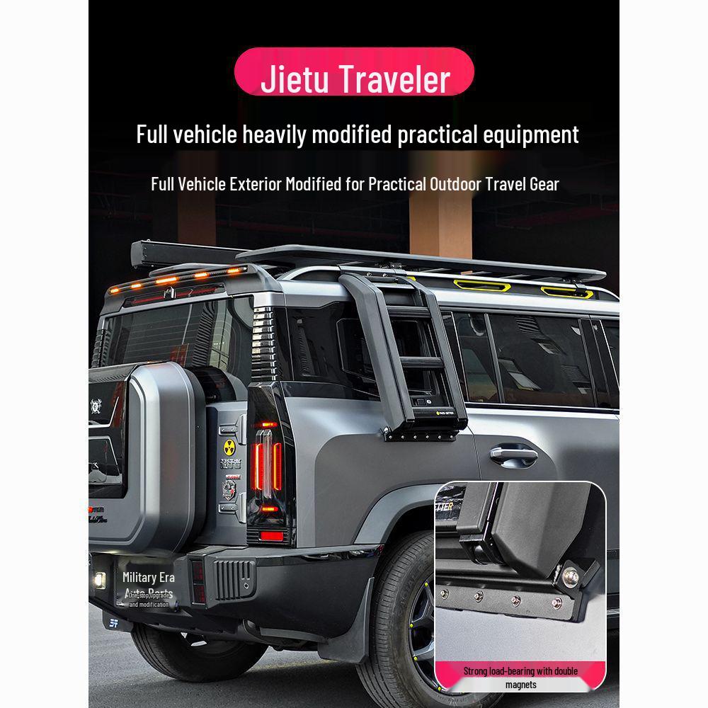 Jetour Traveler ShanHai T2 Off-road Roof Rack Folding Ladder Folding Ladder чёрный