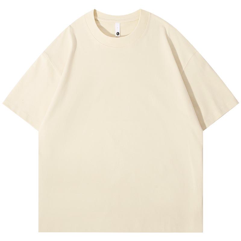 Unisex Heavyweight Cotton Short Sleeve T-Shirt - Black, White, Gray, Green