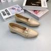 2025 New Popular Low-heeled Mother Single Shoes Women's Autumn Comfortable and Fashionable Pointed Versatile Soft-soled Thick-heeled Women's Shoes