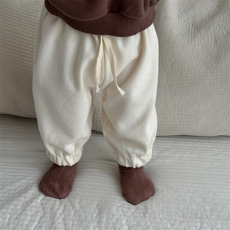 Children's clothing new winter baby clothes children's clothing winter thickened pants boys fleece sweatpants