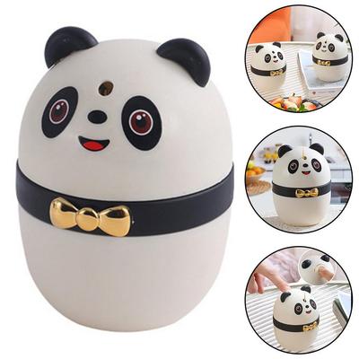 Kompakter Panda-Design Zahnstocherspender Abnehmbarer Reinigungsmechanismus