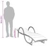 2 Piece Sun Lounger Set with Table Grey Poly Rattan