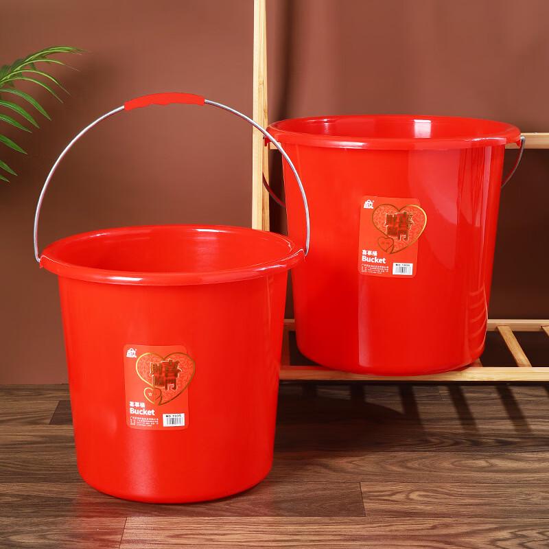 Bo Yiduo Red Plastic Celebration Bucket