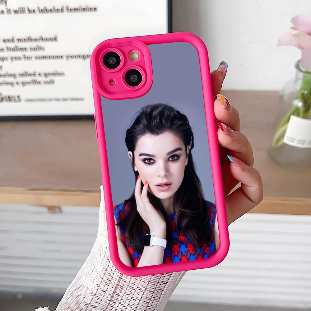 Hailee Steinfeld Thicken TPU Mobile Phone Case for iPhone 17 16 15 14 13 12 11 Air Pro Max Plus Colorful Cover