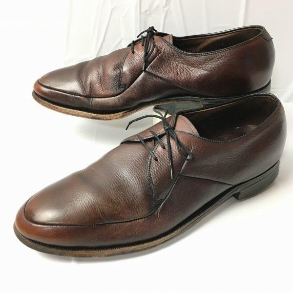 

80s90s Vintage Jarman All Leather U-Tip Business Shoes Dark Brown Approx. Size 27.028.0