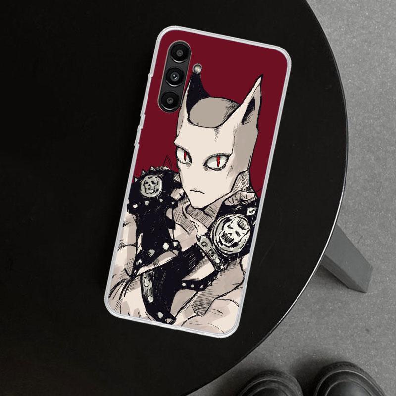 JoJo Kira Yoshikage Killer Queen Phone Case Cover for Samsung Galaxy A17 A16 A26 A36 A56 A57 A37 A15 A25 A35 A55 A14 A24 A34 A54